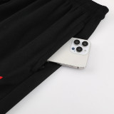 24/25 Man Utd Black Retro Edition Hooded  Tracksuit(袖红白相间）