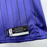 20/21 LAKERS DONCIC'#77 Striped Purple Top Quality Hot Pressing NBA Jersey