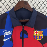 2024BAR Dark Blue & Red Co Branded  Sided Windbreaker (双面风衣)