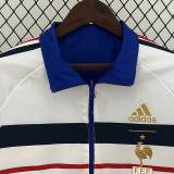 1998 French Retro Blue&White Sided Windbreaker (双面风衣)