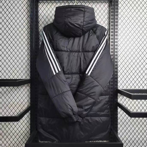 23/24 Man Utd Black Hooded Cotton Coat White Edge (白色边) 棉衣