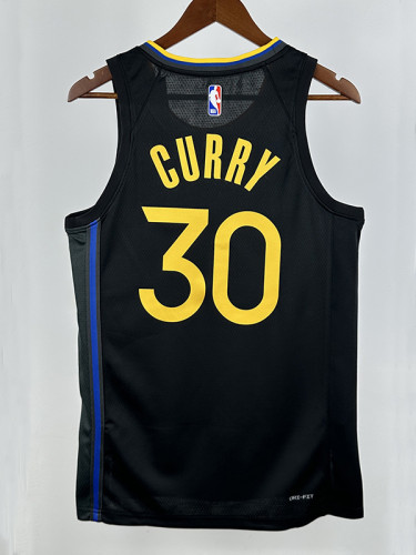 24/25 WARRIORS CURRY # 30 Black Flying Man Top Quality Hot Pressing NBA Jersey