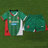 24/25  Algerian （MCA ）Green  Player Version  Kids Soccer Jersey(阿尔及利亚MCA俱乐部童装)