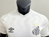 25/26 Santos FC Home Player Version Soccer Jersey(Print All Sponsor)(新全广告、背上NVA~SRTE)