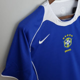 2004 Brazil Away Retro Fans Soccer Jersey