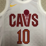22/23 Cleveland Cavaliers CARLAND #10 White Top Quality Hot Pressing NBA Jersey