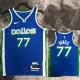 22/23 Dallas Mavericks DoNCIC #77 Blue City Edition Top Quality Hot Pressing NBA Jersey