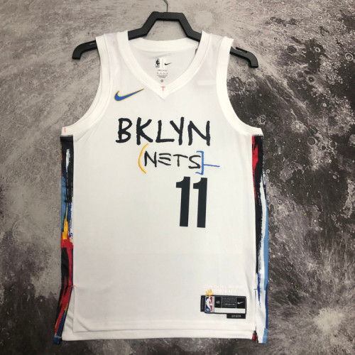22/23 NETS IRVING #11 White City Edition Top Quality Hot Pressing NBA Jersey