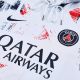 24/25 PSG White Graffiti Hooded  Tracksuit