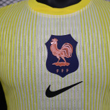 2025 France Yellow Goalkeeper  Player Version Soccer Jersey