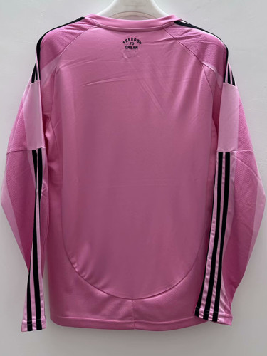 25/26 Inter Miami Home  Long Sleeve  Fans Soccer Jersey