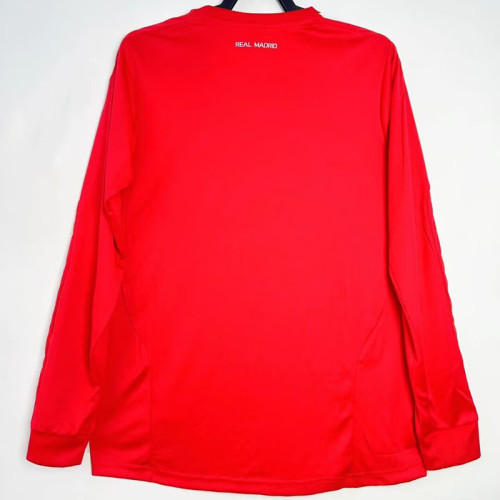 2011/2012 RMA Away Red Long Sleeve Retro Soccer Jersey (长袖)