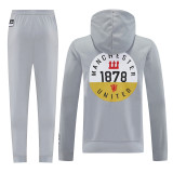 25/26 Man Utd Grey Hoodie Set