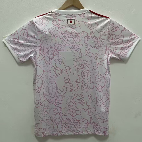 2024 Japan White and Pink  Fans Soccer Jersey
