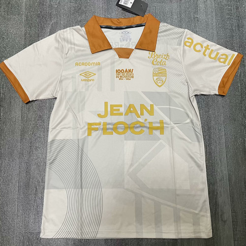 2024 Lorient White 100th Anniversary Edition Fans Soccer Jersey