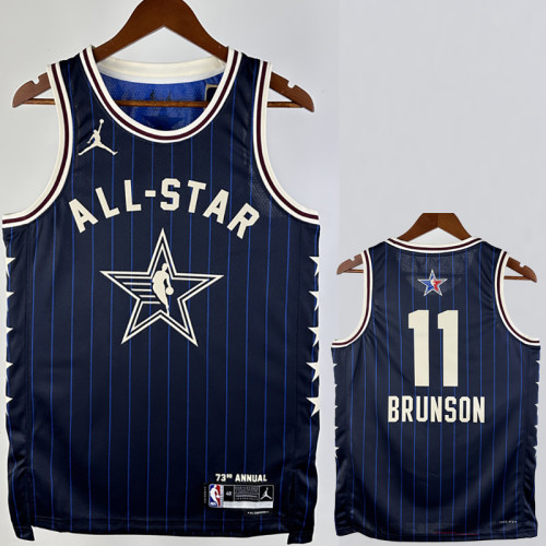 23/24 ALL-STAR BRUNSON #11 Blue Top Quality Hot Pressing NBA Jersey