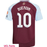 24/25 Aston Villa Home  Kids Soccer Jersey