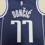 22/23 Dallas Mavericks DONCIC #77 Blue Top Quality Hot Pressing NBA Jersey (Trapeze Edition)