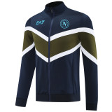 24/25 Napoli Royal Blue &Green Jacket Tracksuit#02