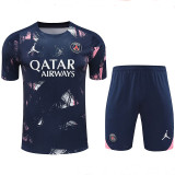 24/25 PSG Royal Blue Graffiti Training Short Suit