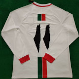 24/25 Palestine White Arabic Version Long Sleeve Fans Soccer Jersey