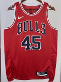 22/23 BULLS JORDAN #45 Red Top Quality Hot Pressing NBA Jersey