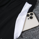 24/25 Man Utd Black Training Short Suit(胸前带广告）