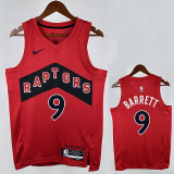 22/23 Raptors Away BARRETTF # 9 Red Top Quality Hot Pressing NBA Jersey