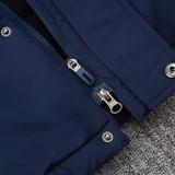 24/25 Cruzeiro Royal Blue Hooded Cotton Coat 宝蓝连帽棉衣
