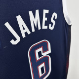 2024 Olympic Game USA  JAMES # 6 Blue Basketball Jersey