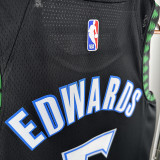 Timberwolves EDWARDS #5 Black Edition Top Quality Hot Pressing NBA Jersey