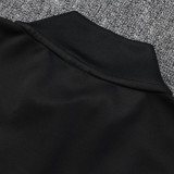 24/25 Man Utd Black Retro Edition  Half Pull Tracksuit #B2506 (半拉链)