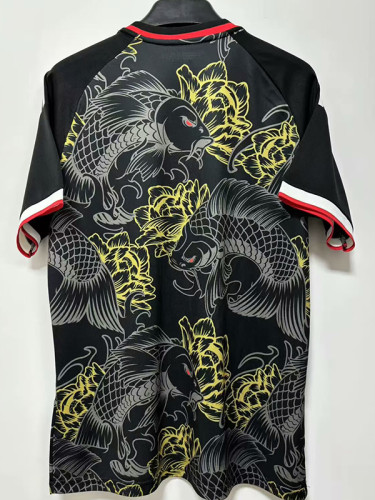25/26 Japan(Y-3) Koi Fish Black Player Version  Soccer Jersey