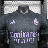 24/25 RMA Grey Black Special Edition Player Version Soccer Jersey