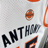 06/07 Nuggets Anthony #15White ABA Retro Night Top Quality Hot Pressing NBA Jersey