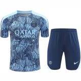 24/25 PSG Blue Striped Silk Training Short Suit