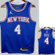 21/22 KNICKS ROSE #4 Blue Top Quality Hot Pressing NBA Jersey (Trapeze Edition) 飞人版