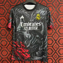 24/25 RMA Black And Red Dragon Pattern Edition Training Shirts(黑红龙纹版) 24/25 RMA Black And Red Dragon Pattern Edition Training Shirts(黑红龙纹版)