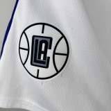 Clippers White Latin Top NBA Pants