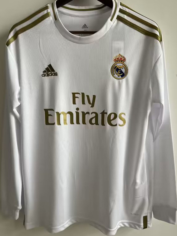 2019/2020 RMA Home Long Sleeve Retro Soccer Jersey (长袖)