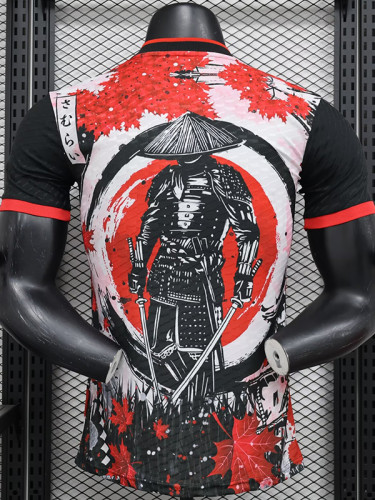 24/25 Japan Red and Black Blade Warriors Player Version Soccer Jersey