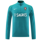 24/25  Portugal Green Half Pull Tracksuit  (半拉链)