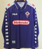 1998/1999 Fiorentina Home Retro Long Sleeve Soccer Jersey (长袖)