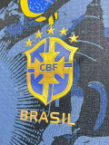 2024 Brazil Christ statue Blue Player Version Soccer Jersey