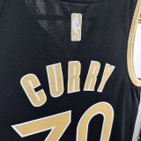 23/24 WARRIORS STEPHEN CRRY #30 Black Honor Edition Top Quality Hot Pressing NBA Jersey (V领、荣耀版黑）