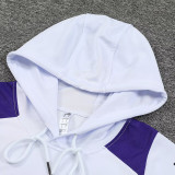 24/25 RMA White Hooded  Tracksuit白色