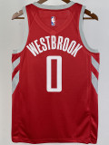 2018/19 ROCKETS WESTBROOK #0 Red Away Top Quality Hot Pressing NBA Jersey