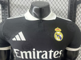 25/26 RMA  Black Team Logo Player Version  Polo Shirts