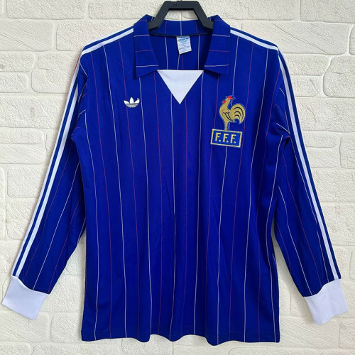 1980/1982 France Home Retro Soccer Jersey