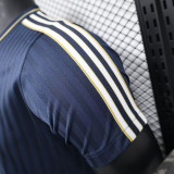 24/25 JUV Royal Blue Retro Commemorative Edition Player Version T- Shirt